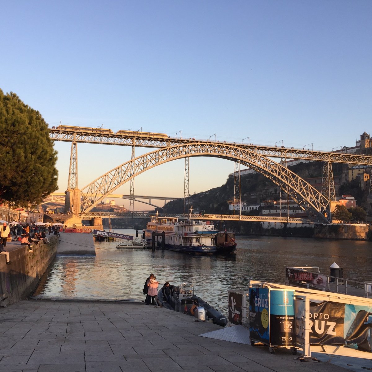 The Dom Luís I Bridge over the Douro River in Porto